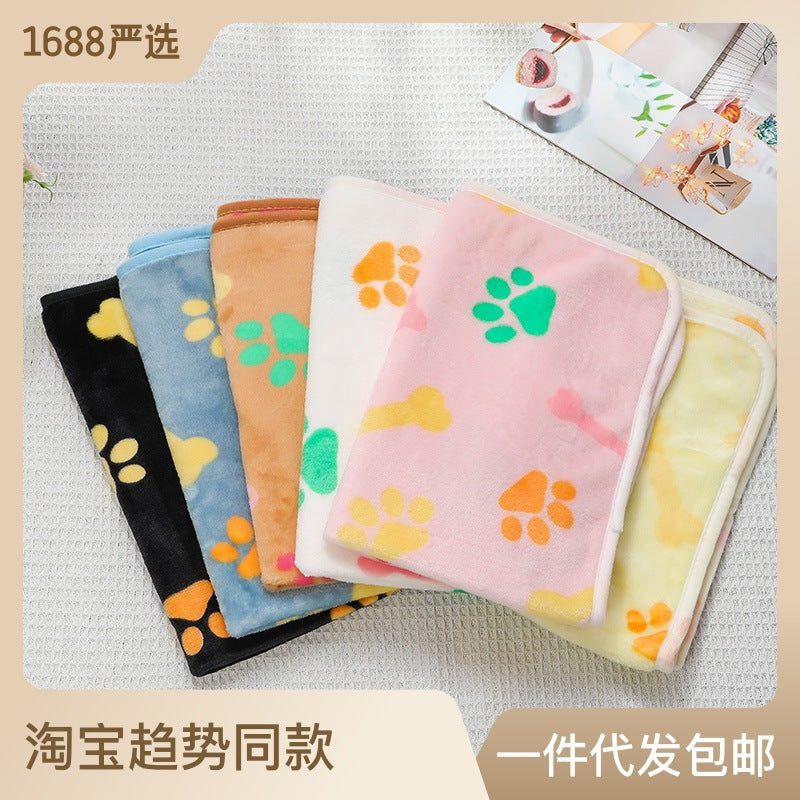 pet blanket mat cat and dog warm  flannel blanket