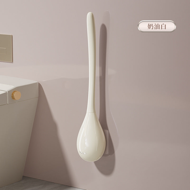 Silicone Brush Toilet Wall Hanging Long Handle Toilet Cleaning Artifact